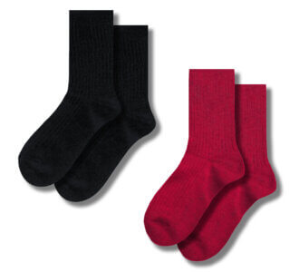 Носки шерсть в рубчик